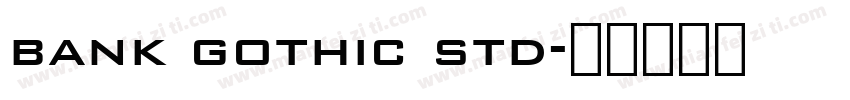 bank gothic std字体转换